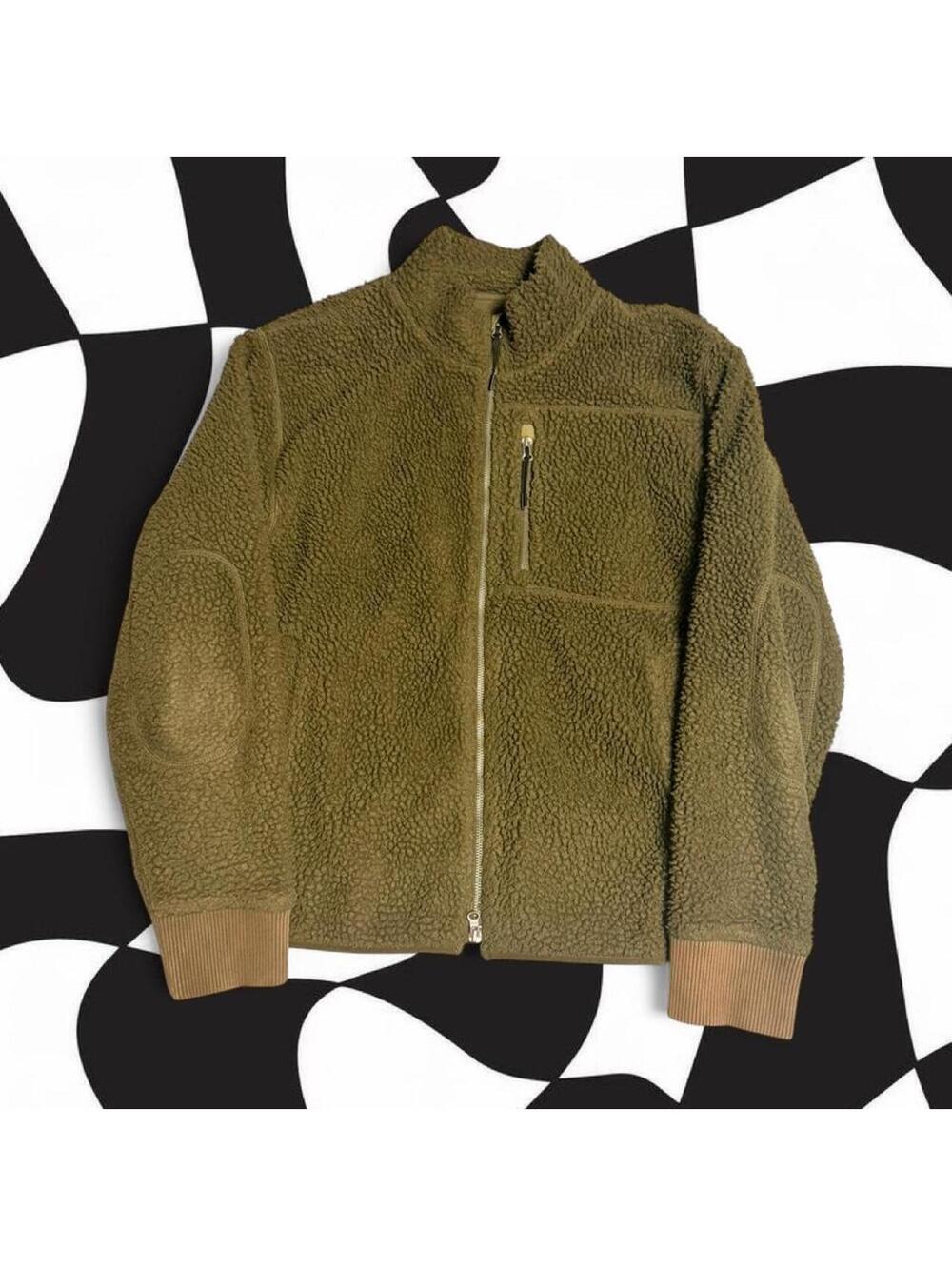 Alex Mill green fleece jacket